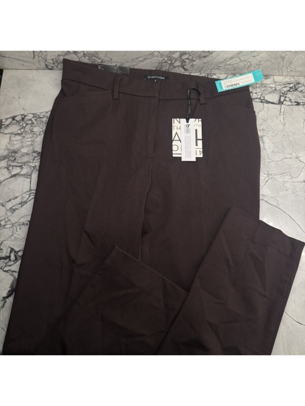 41 Hawthorn Becca Straight Leg Women’s Size 10 Brown Dress Pants Stitch Fix NEW